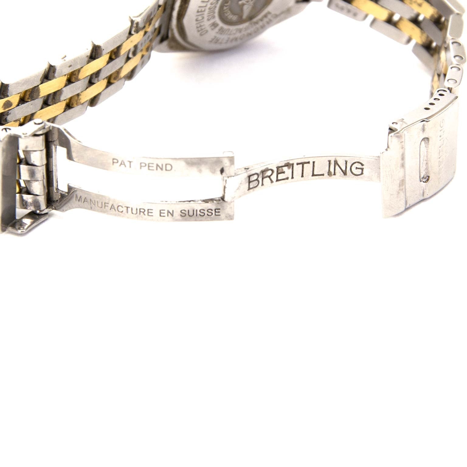 100% authentique Breitling B-Class acier et or montre aved des diamonds chez Labellov