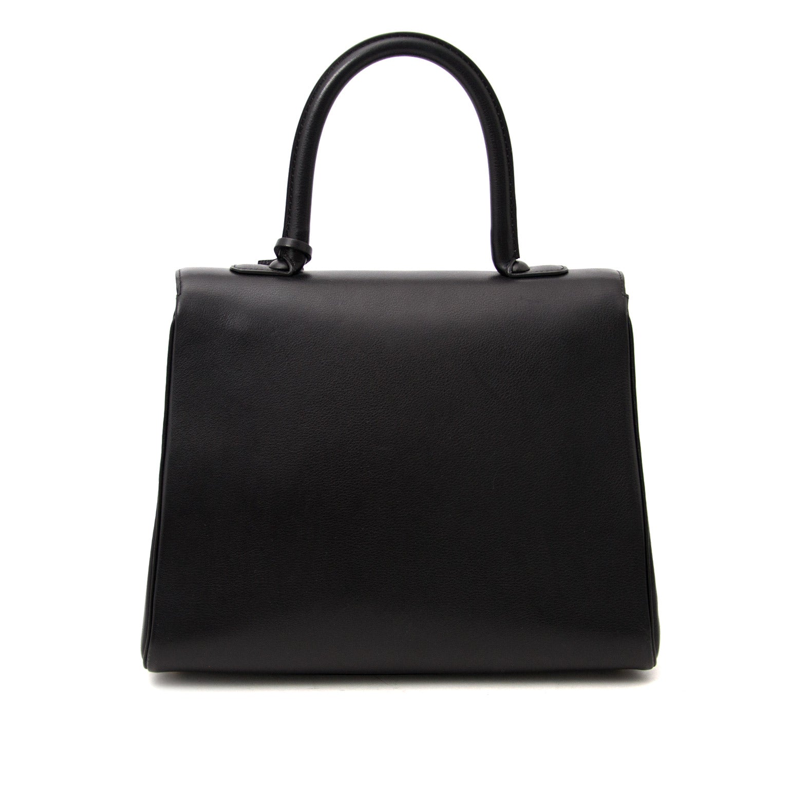 shop safe online at the best price secondhand Delvaux Black Brillant MM + STRAP