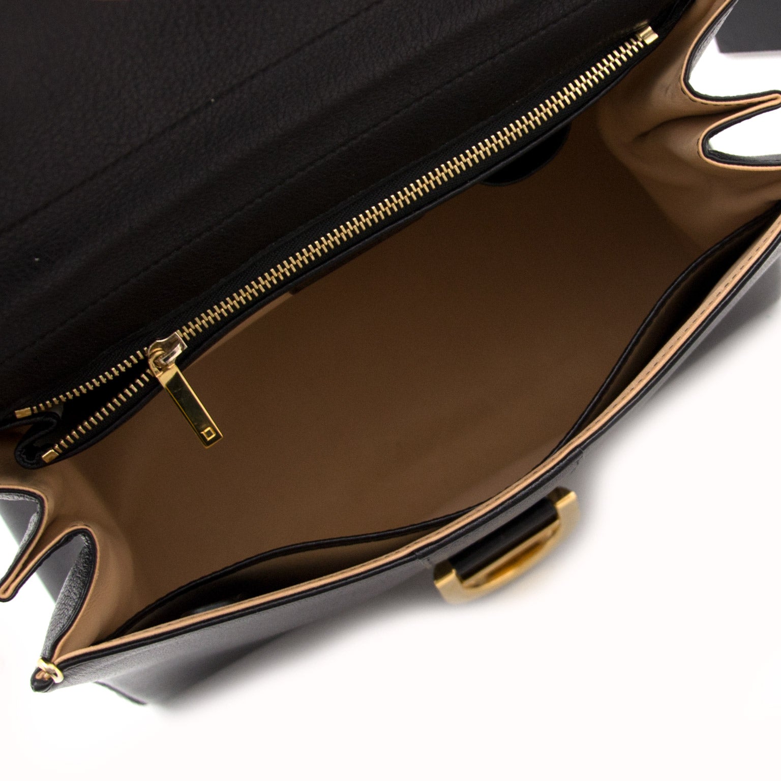 comme neuf sac a main Delvaux Black Brillant MM + STRAP