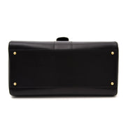shop safe online your secondhand luxury Delvaux Black Brillant MM + STRAP