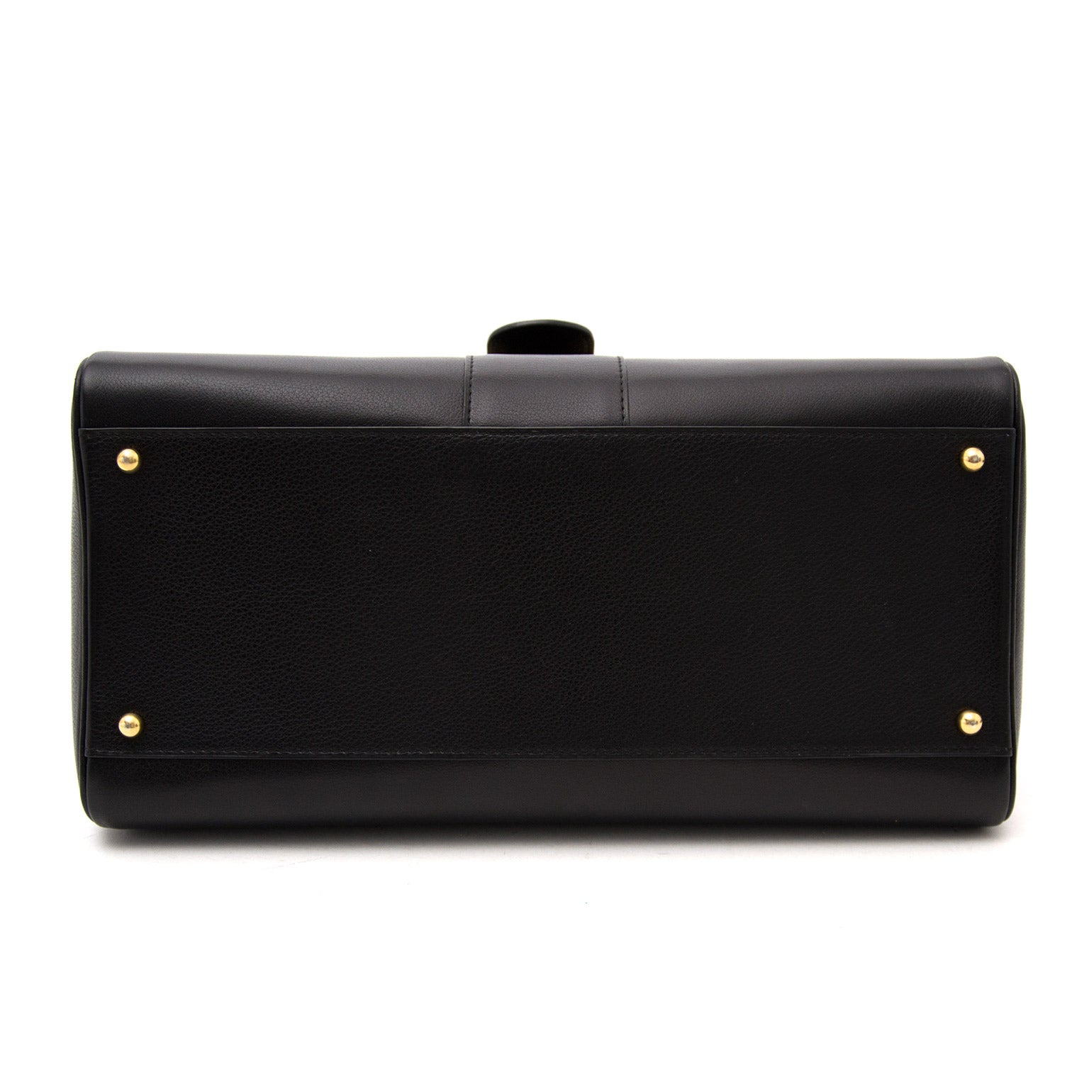 shop safe online your secondhand luxury Delvaux Black Brillant MM + STRAP