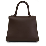 brand new secondhand 100% authentic real real Delvaux Brillant PM Chocolat + strap