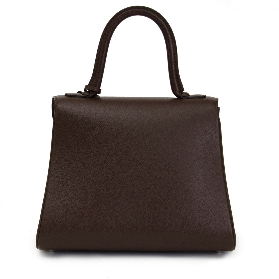 brand new secondhand 100% authentic real real Delvaux Brillant PM Chocolat + strap