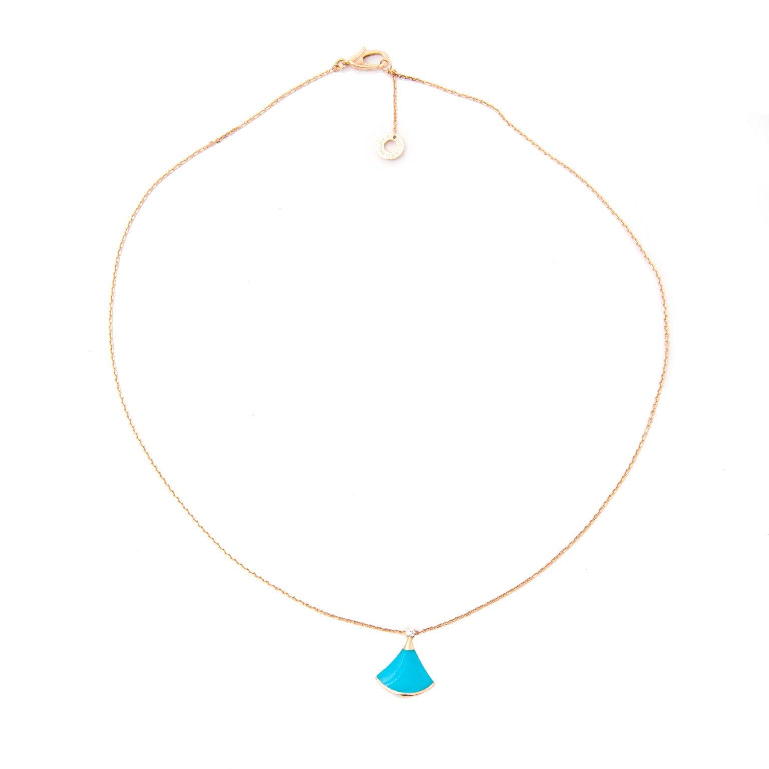 We buy and sell your items such as Bulgari Diva Pink Gold Turquoise Necklace With Diamond for the best price.