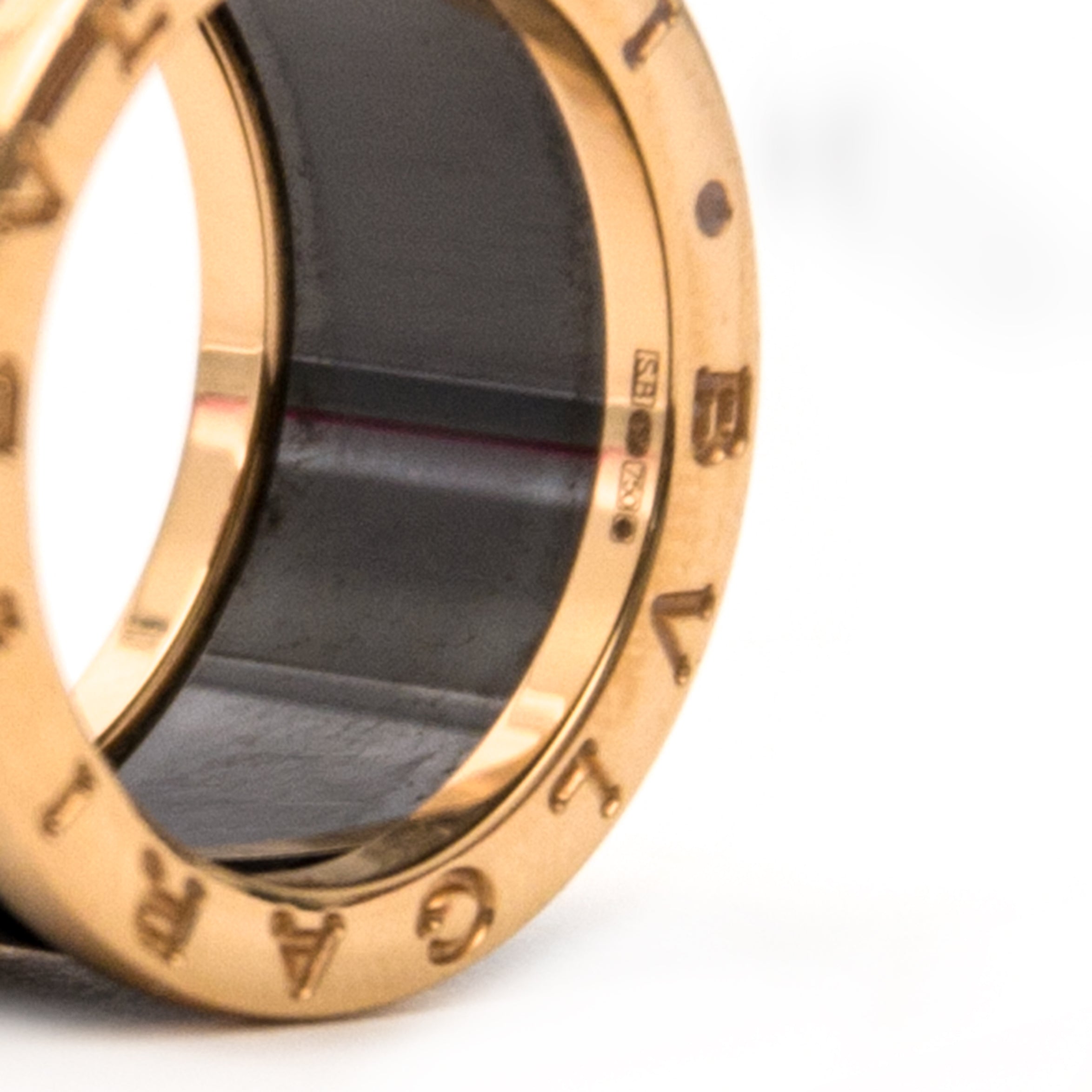 Bvlgari B.zero1 4-band Ring Black Ceramic and 18k – Labellov