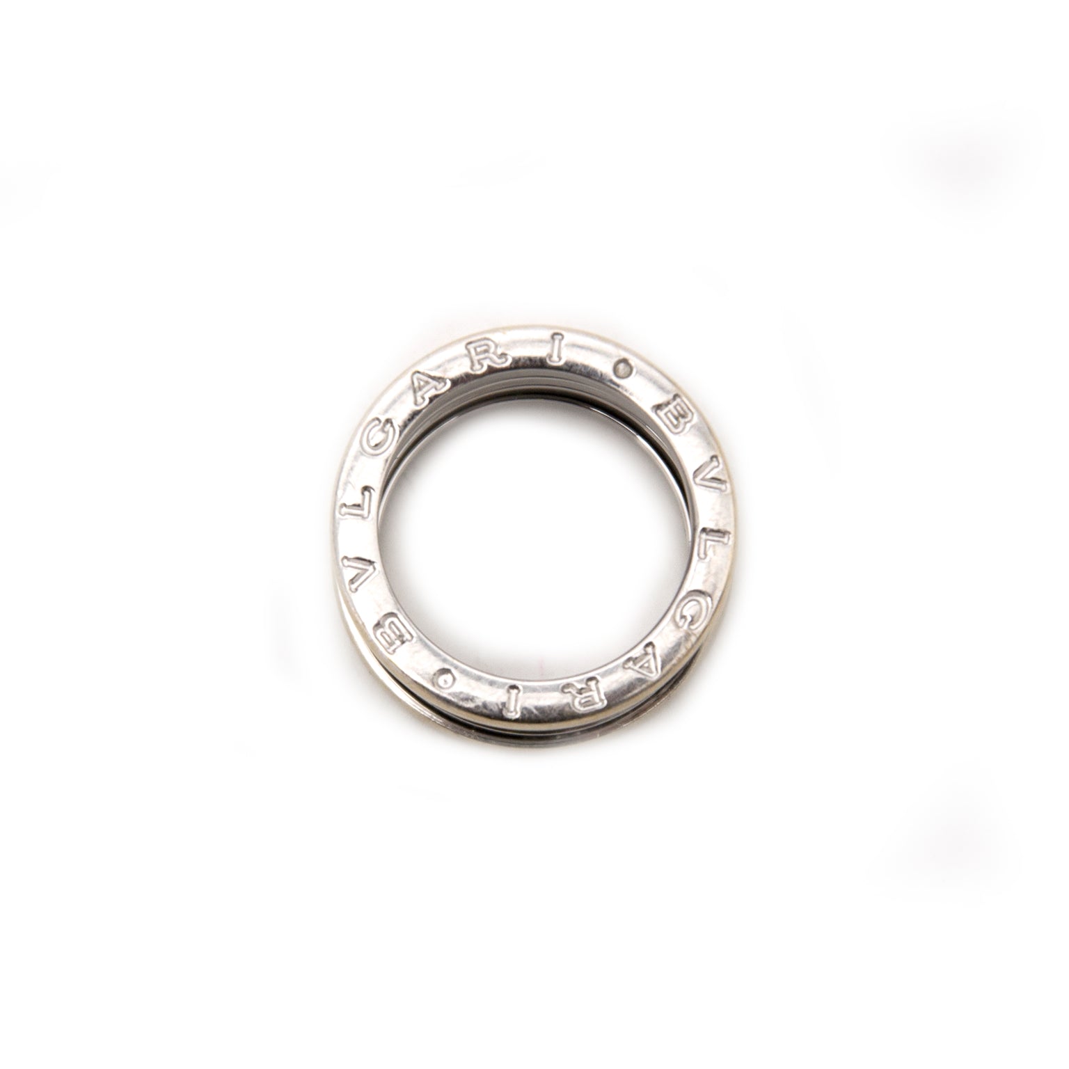 Bulgari White Gold B. Zero 1 3-Band Ring - Ring Size 51 now online at labellov.com at the best price.