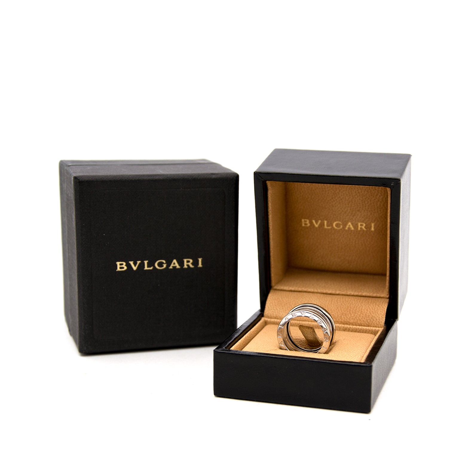 Bulgari B.Zero 1 3-Band Ring Or Blanc - Mesure 51 en ligne chez labellov.com pour le meilleur prix.