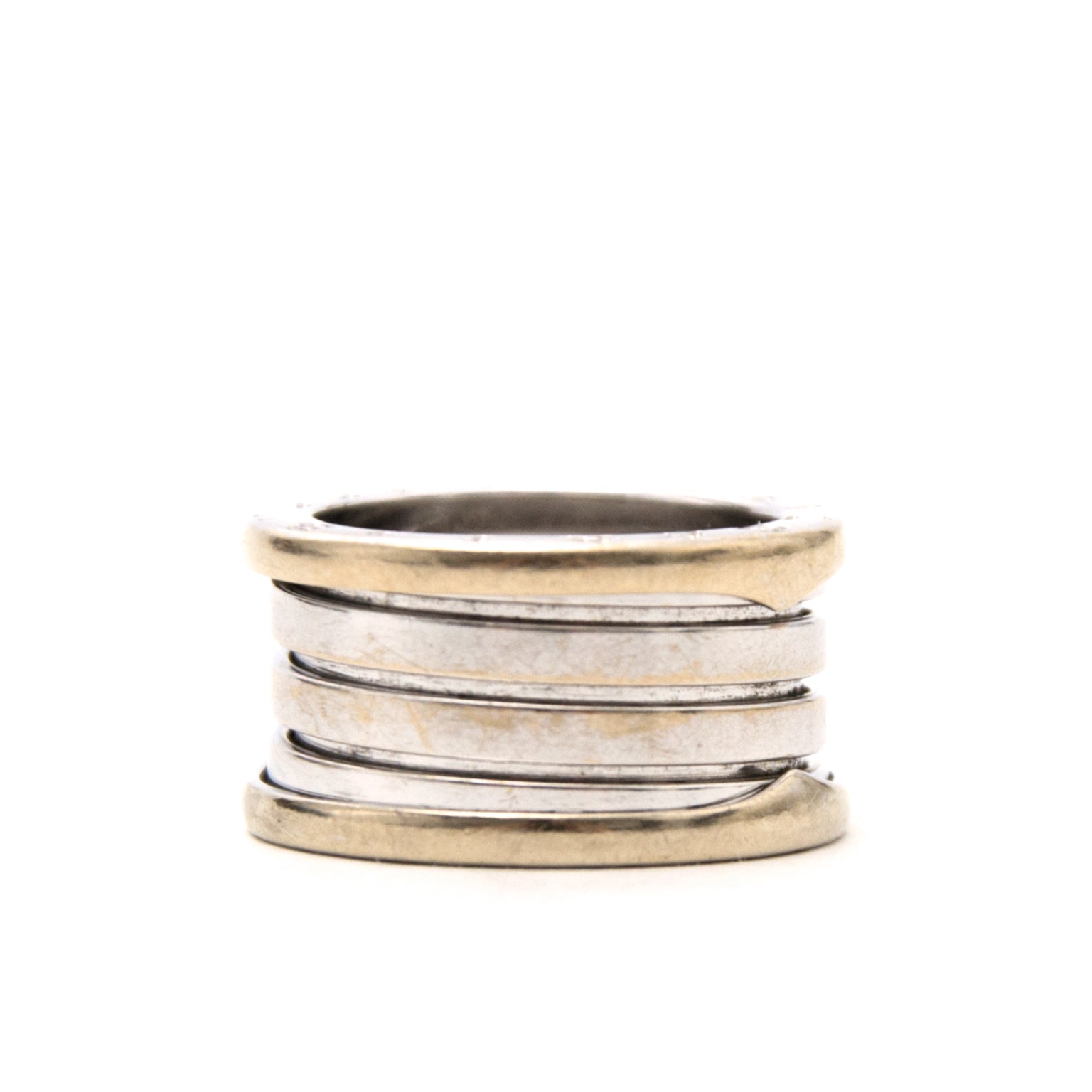 Bulgari Weissgoldgelbe B.Zero 1 3-Band Ring - Mass 51 heute online auf labellov.com gegen den besten Preis.