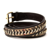 Koop en verkoop uw authentieke Burberry Check Black Leather Belt