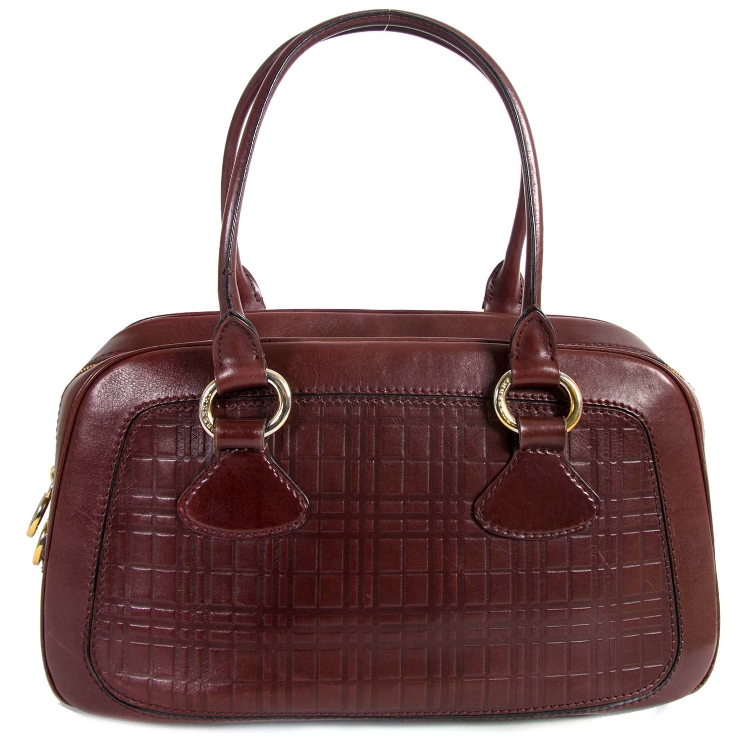 Burberry Burgundy Shoulder Bag now for sale at labellov vintage fashion webshop belgium