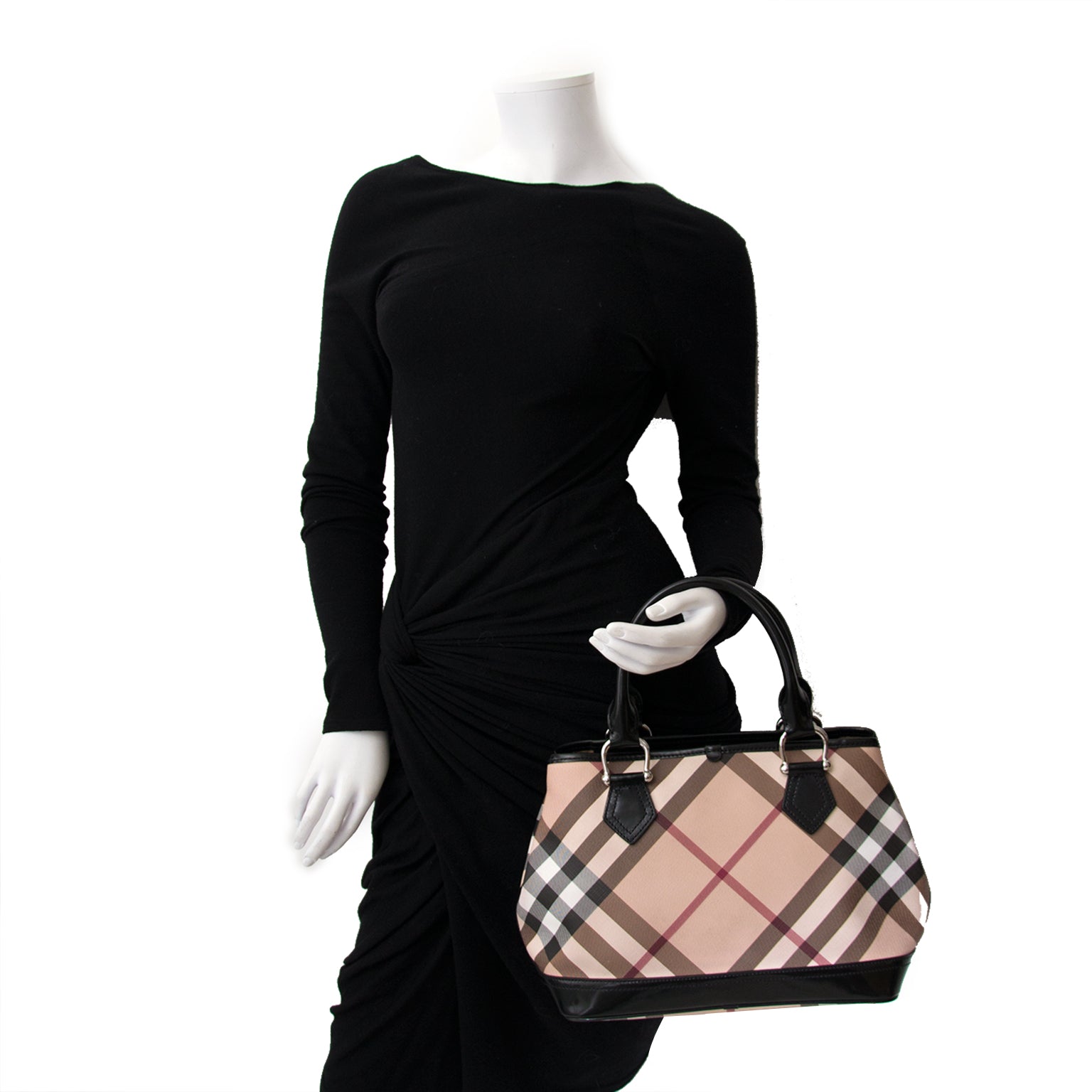 koop veilig online aan de beste prijsBurberry Nova Check Mini Tote Bag