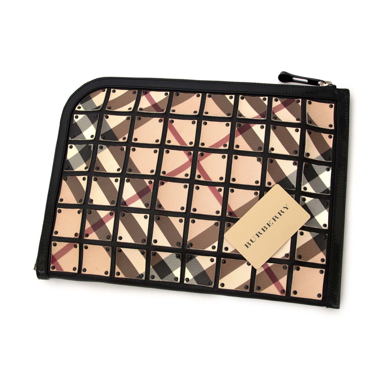 Burberry Nova Check Warrior Studded Pochette
