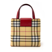 Bent u op zoek naar een leuke designertas? Burberry Check Top Handle Bag