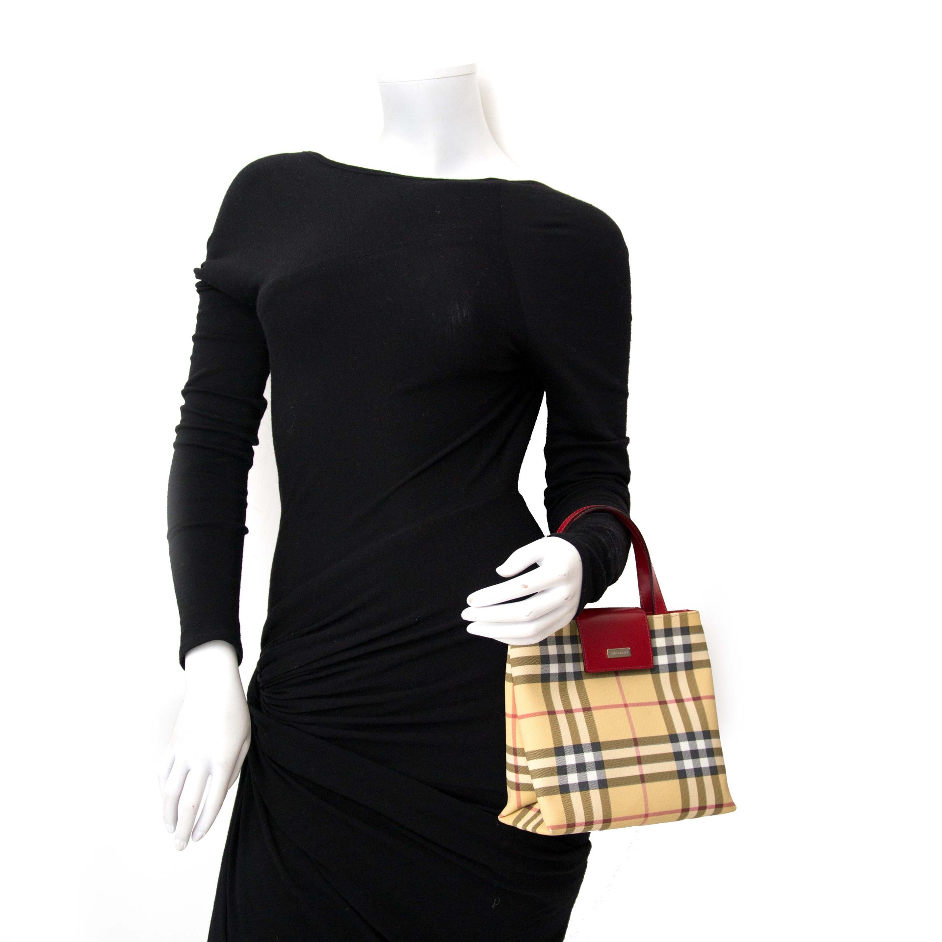 Burberry Check Top Handle Bag