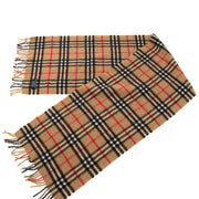 second hand Burberry Camel Check Cashmere Scarf now for sale at labellov antwerp for the best price