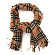 tweedehands Burberry Camel Check Cashmere Scarf nu te koop bij labellov antwerpen aan de laagste prijs