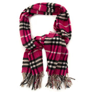authentieke Burberry Pink Nova Check Cashmere Scarf nu te koop bij labellov antwerpen vintage webshop