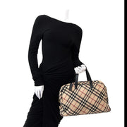 koop online aan de beste prijs Burberry Check Wool Tote net als nieuw boetiek en webshop tweedehands luxe merken