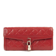 Burberry Red Quilted Wallet