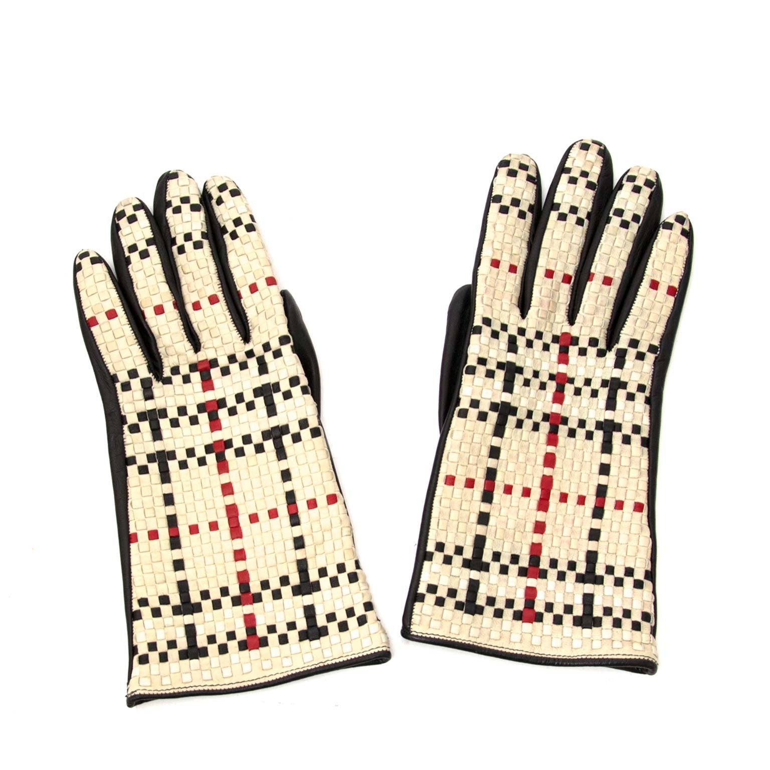 acheter en ligne chez labellov.com pour le meilleur prix Burberry Woven des gants