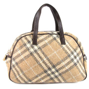Burberry Beige Checked Wool Handbag now for sale at labellov vintage fashion webshop belgium