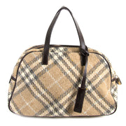 Burberry Beige Checked Wool Handbag now for sale at labellov vintage fashion webshop belgium