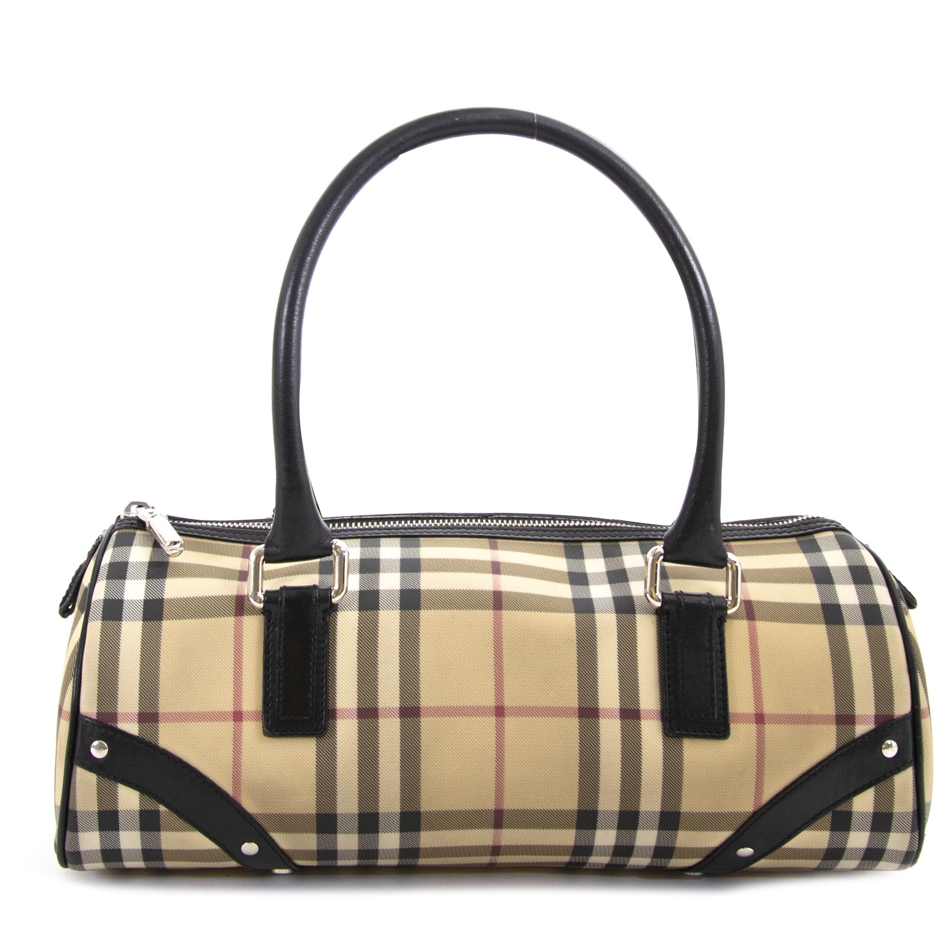 Burberry Check Cylinder Bag for the best price at Labellov secondhand luxury in Antwerp