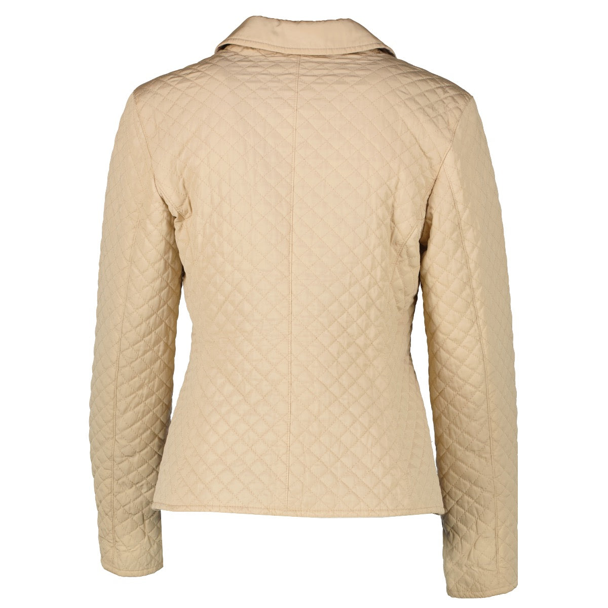 Shop safe online at Labellov in Antwerp, Brussels and Knokke this 100% authentic second hand Burberry Beige Quilted Coat