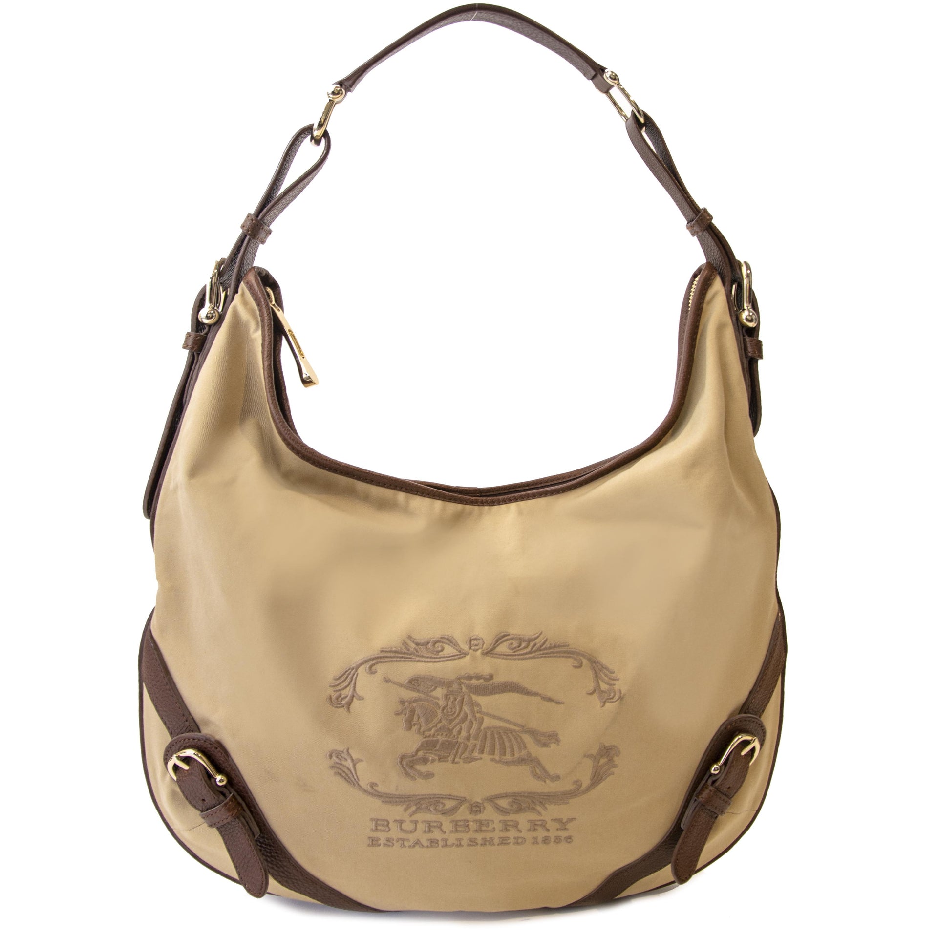 Vintage Burberry Beige Fabric Shoulder Bag at Labellov. Safe online shopping at a fair price