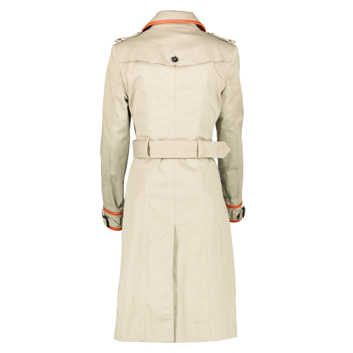 Burberry Prorsum Leather-trimmed Garbadine Trench Coat - Size IT40
