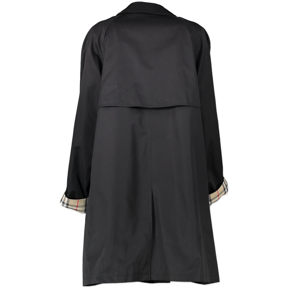 acheter en ligne seconde main Burberry Black Trench Coat - Size uk 14