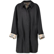 shop safe online Burberry Black Trench Coat - Size uk 14