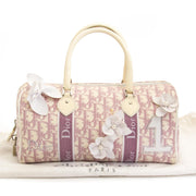 Dior Pink Monogram Flowers Boston Bag now for sale at labellov vintage fashion webshop belgium