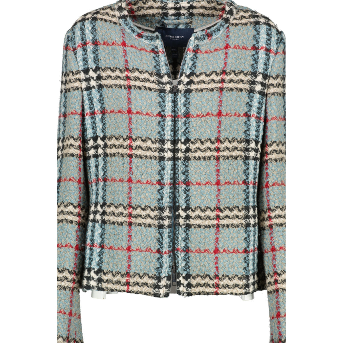 Veste à carreaux bleue Burberry London - Taille 42 (UE)