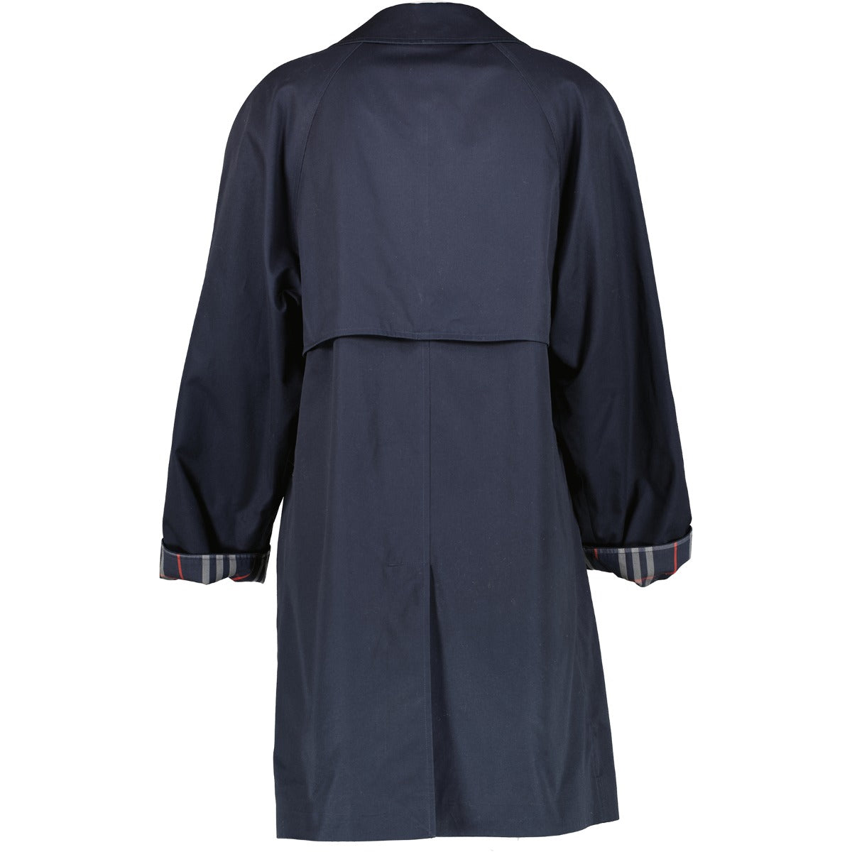 Burberry Vintage Midnight Blue Cotton Gabardine Car Coat