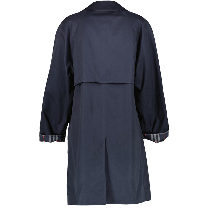Burberry Vintage Midnight Blue Cotton Gabardine Car Coat