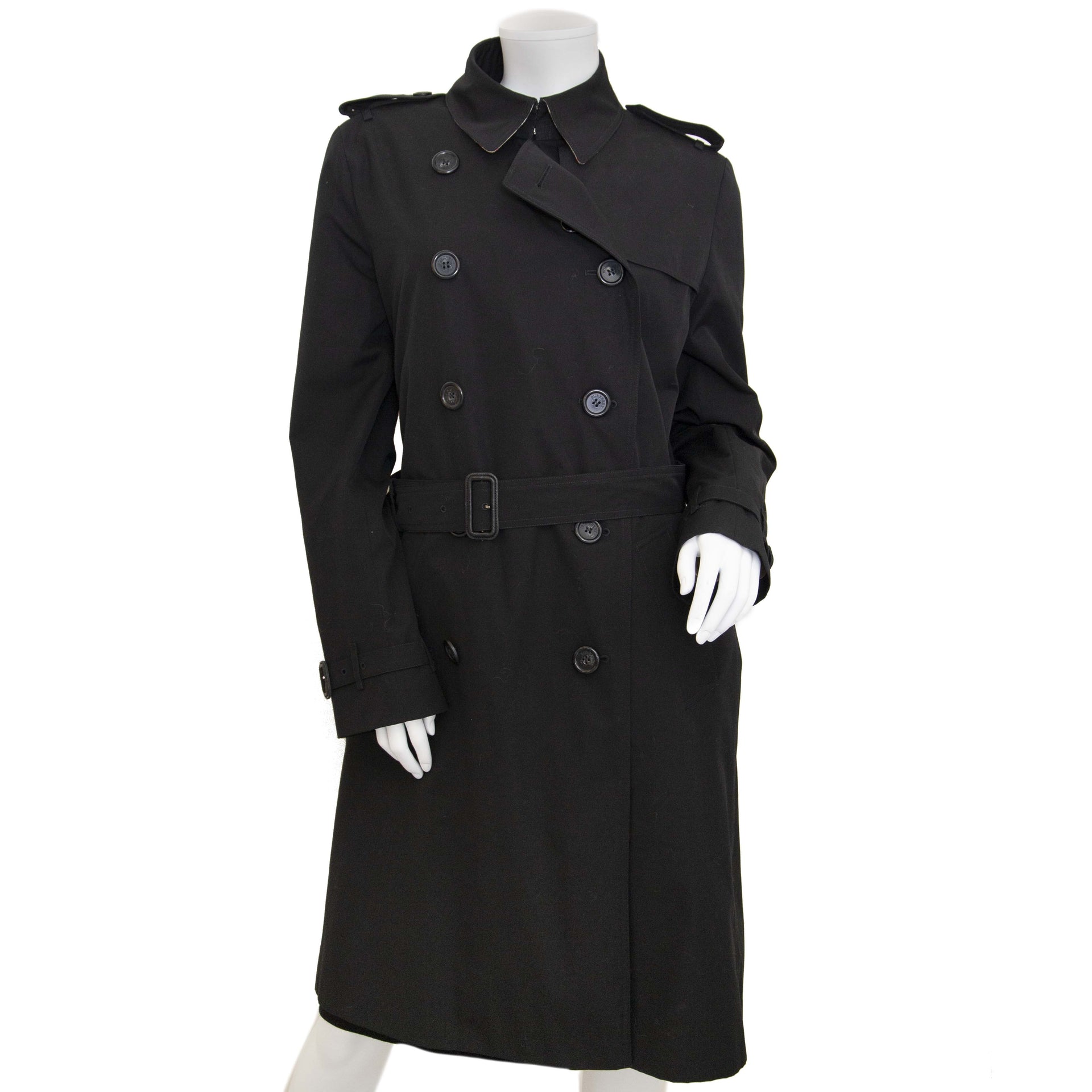 Burburry Black Trench Coat for the best price at Labellov secondhand luxury