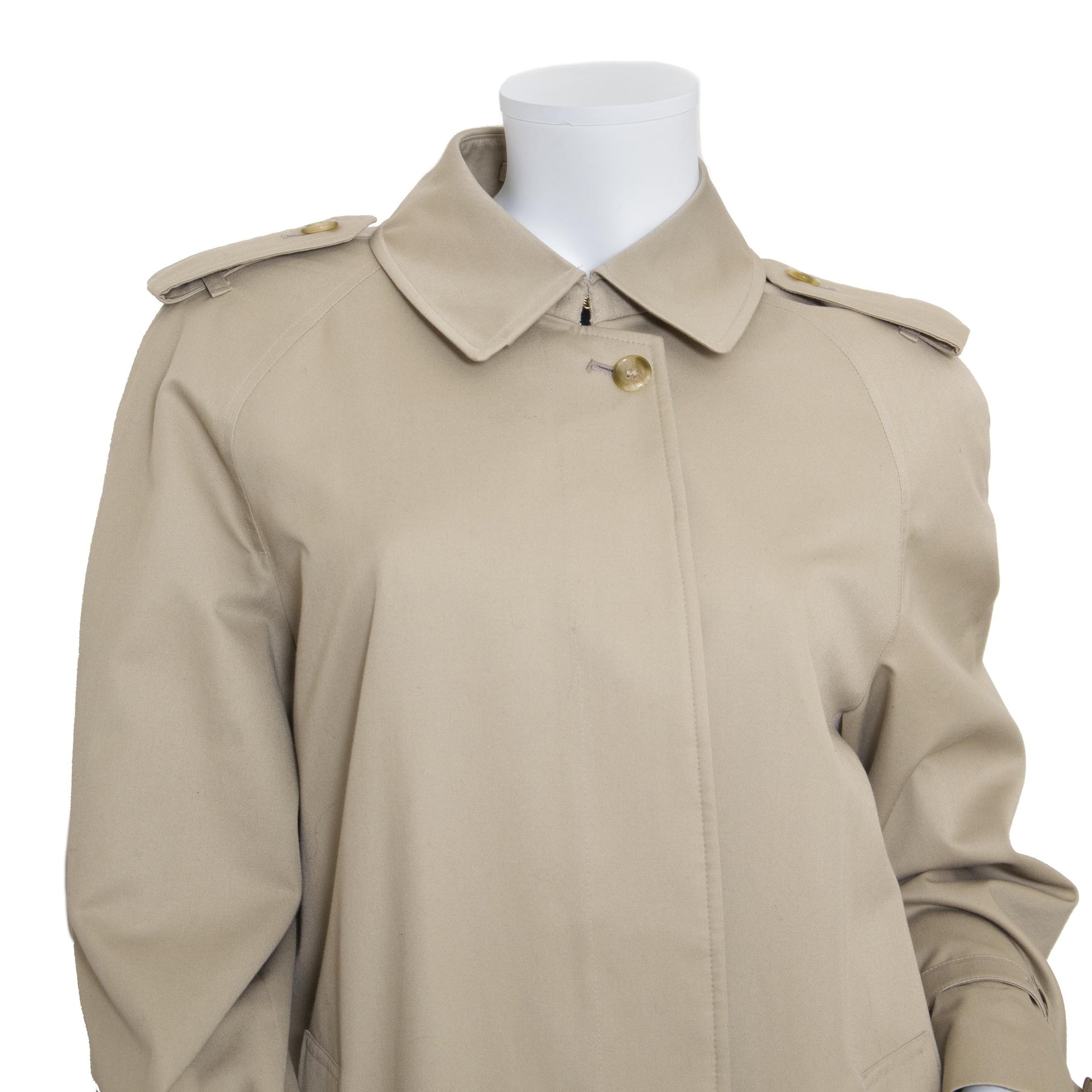 Burberry Beige Trench Coat - Size EU 42 now for sale at labellov vintage fashion webshop belgium