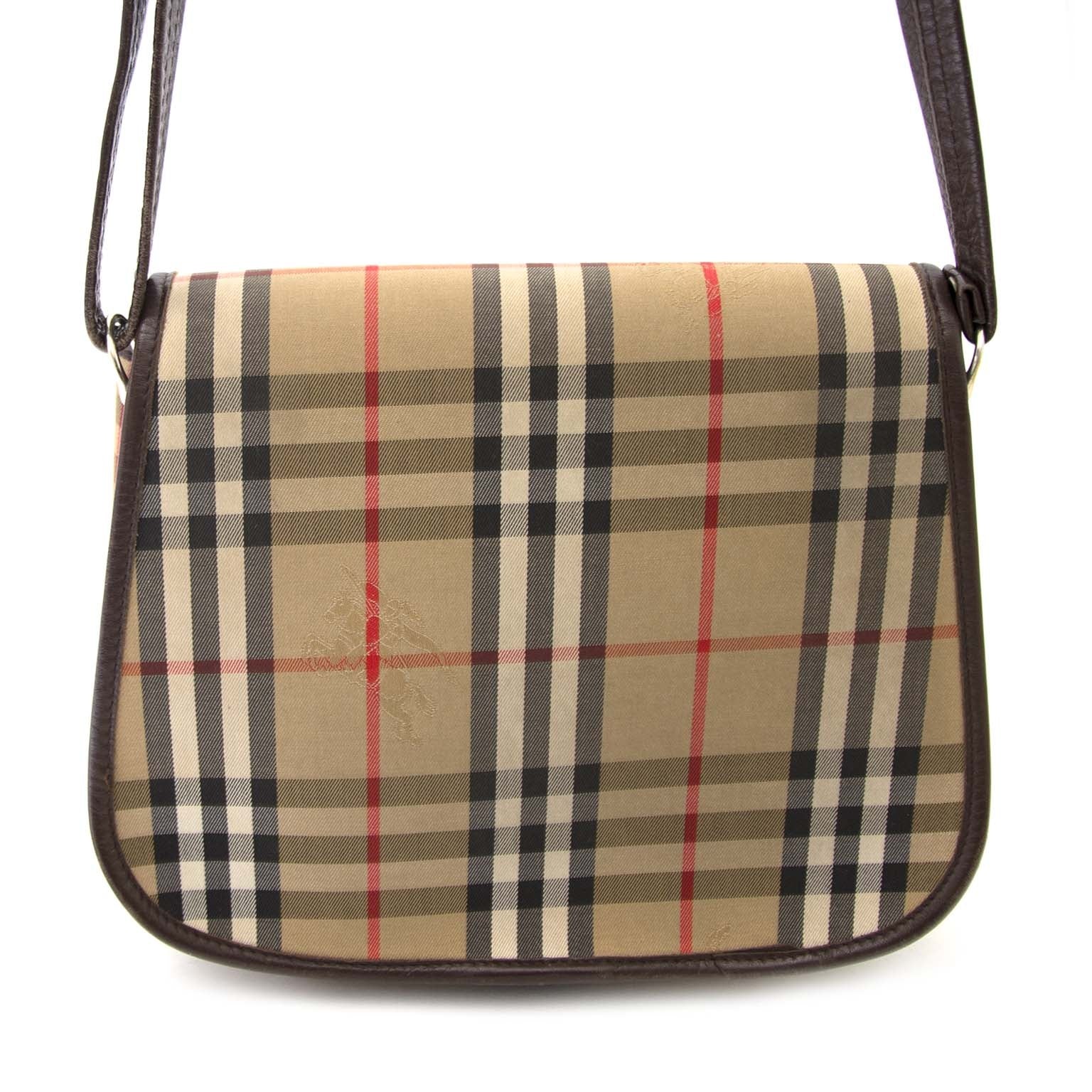 shop safe online Burberry Monogram Fabric Crossbody Bag
