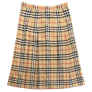 koop veilig onlien tegen de beste prijs Burberry Check Wool Skirt
