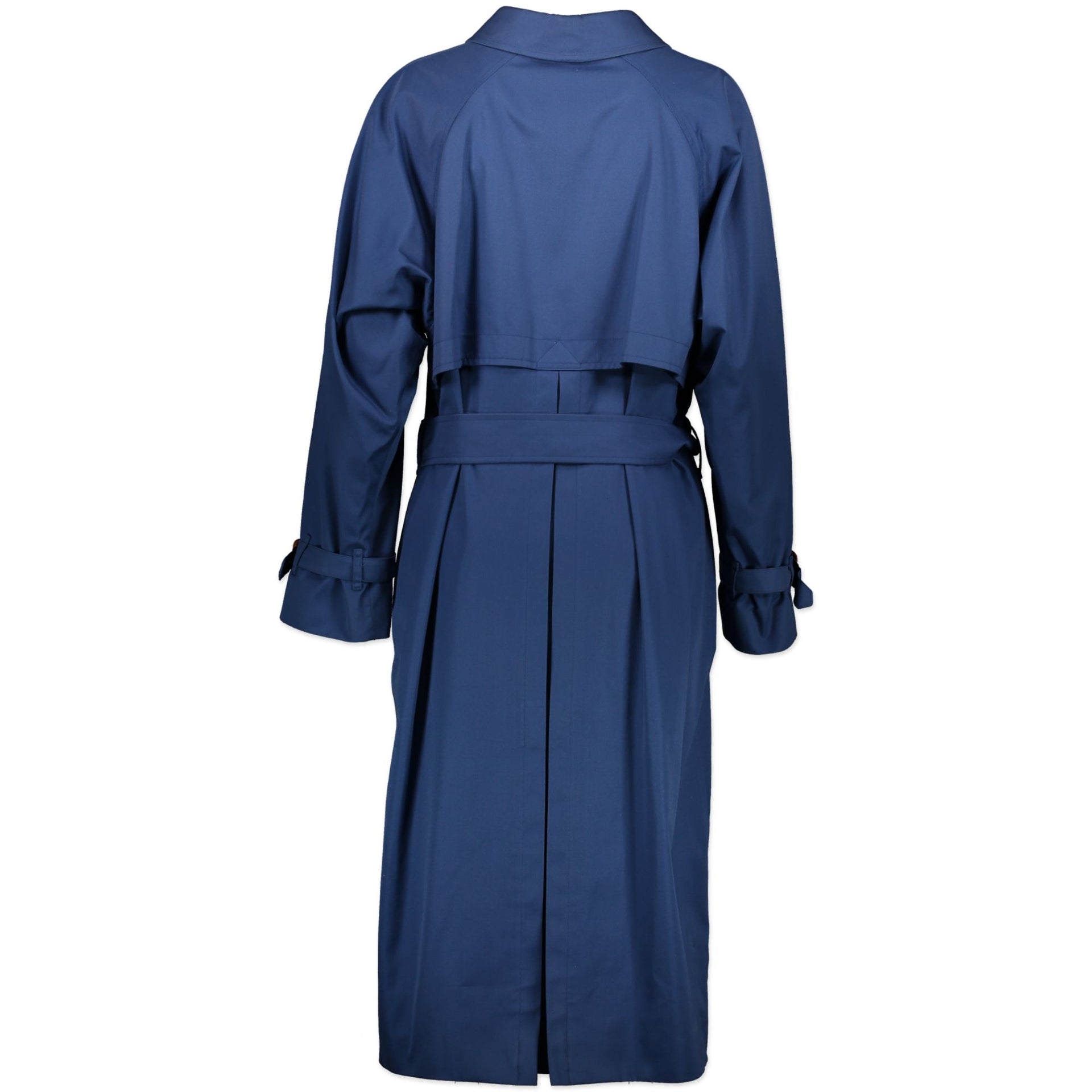 Burberry Blue Long Trench Coat - Size M at Labellov. Safe online shopping at a fair price