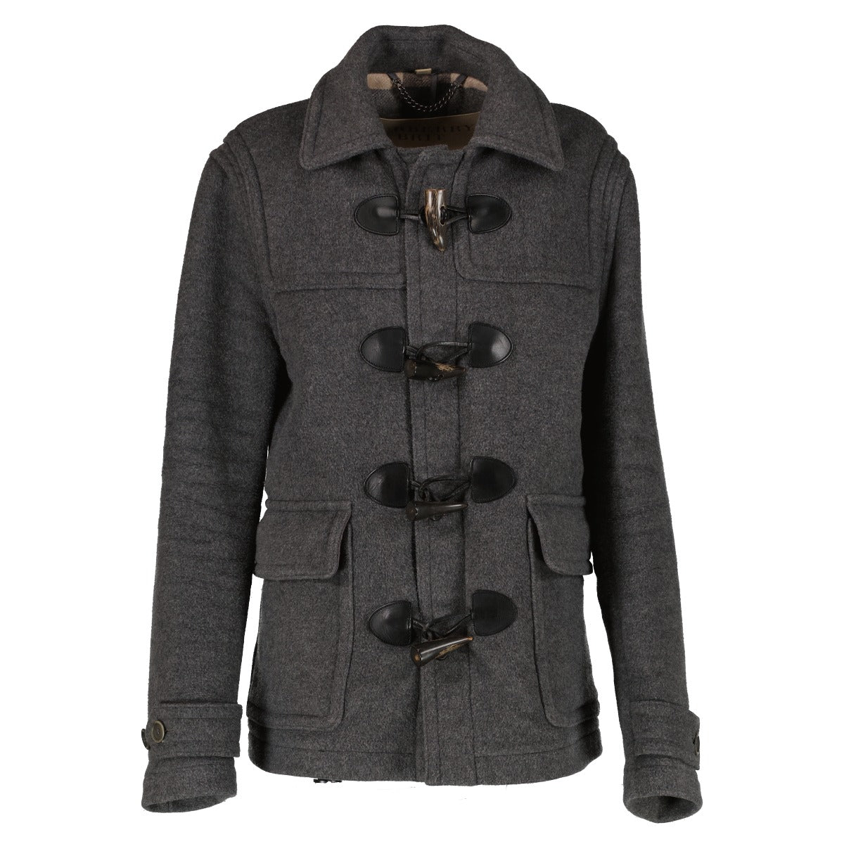 Burberry Brit Grey Wool Duffle Coat