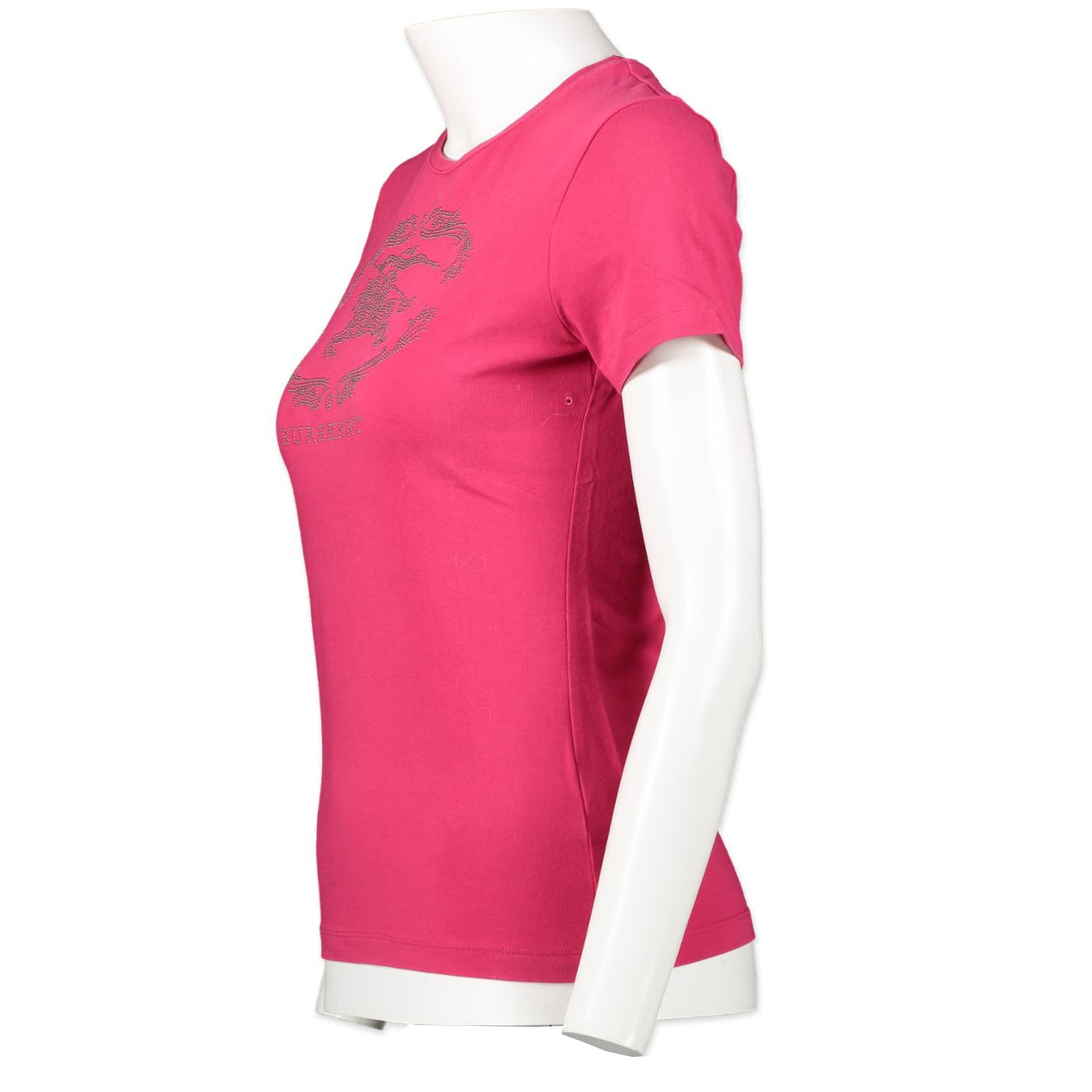 746 Burberry rhinestone tshirt pink