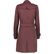 Burberry Mid-length Burgundy Trench Coat