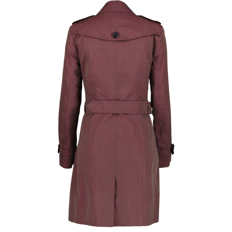 Burberry Mid-length Burgundy Trench Coat