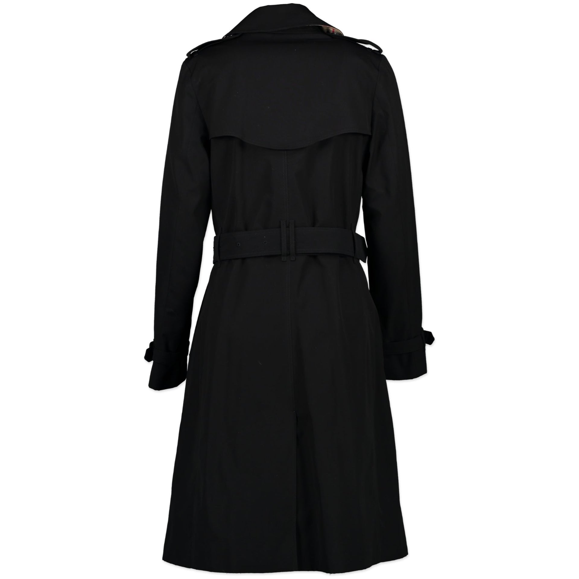 Burberry Black Trench Coat - size 36