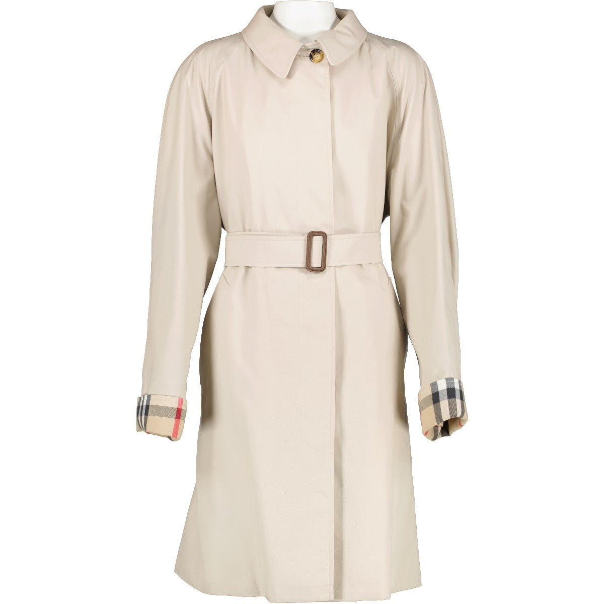 Burberry London Beige Belted Car Coat