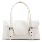 koop veilig online jou tweedehands Burberry White Shoulder Bag