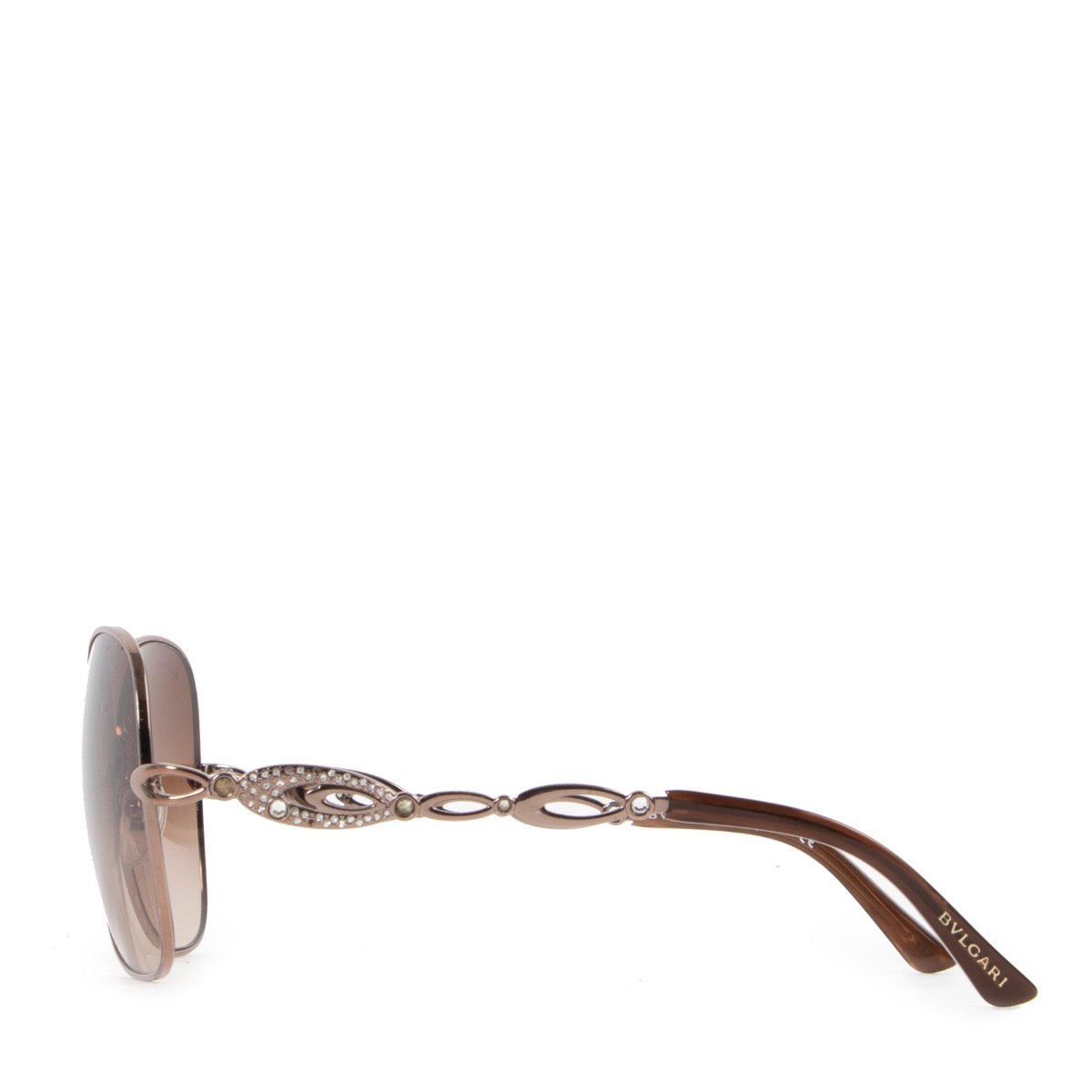 Shop safe online 100% authentic second hand Bulgari Brown Sunglasses in very good condition at the right price at labellov in Antwerp.