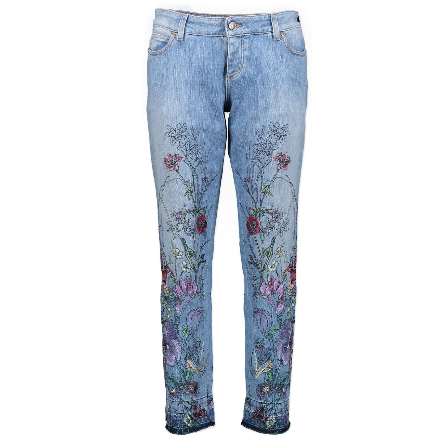 Buy this brand new Gucci floral jeans - Size IT42 at online webshop LabelLOV.